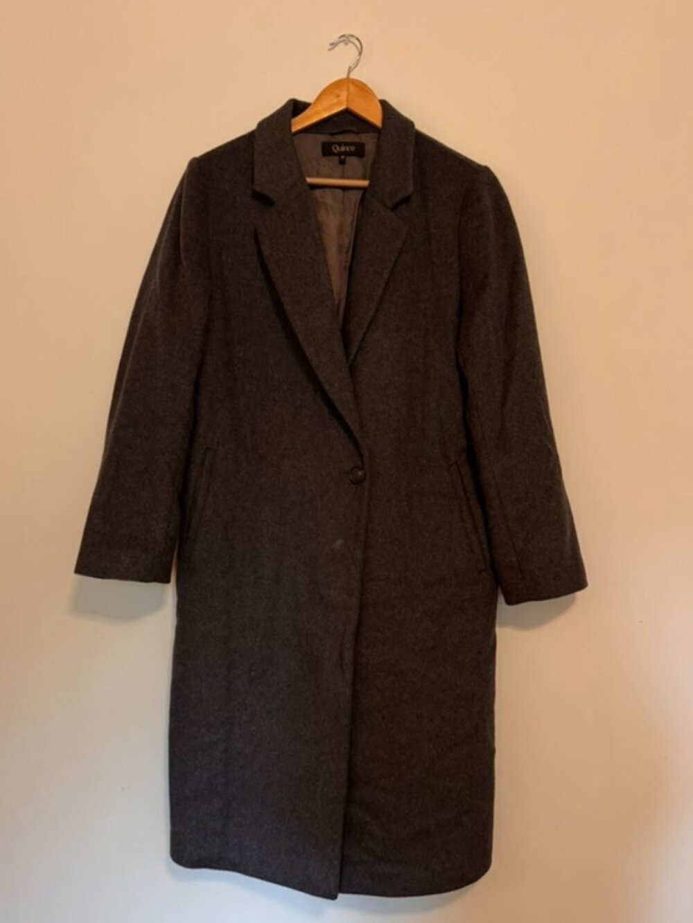Quince single-breasted trench coat